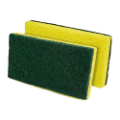 Image sur Éponge à récurer Jaune et verte en celullose -  3'' x 6''